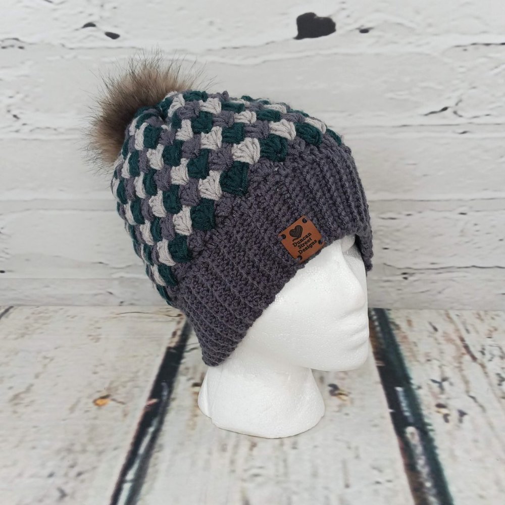 Duncan Street Designs Matheson Hand Crocheted Beanie Hat